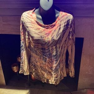 Multi color never worn large  top large